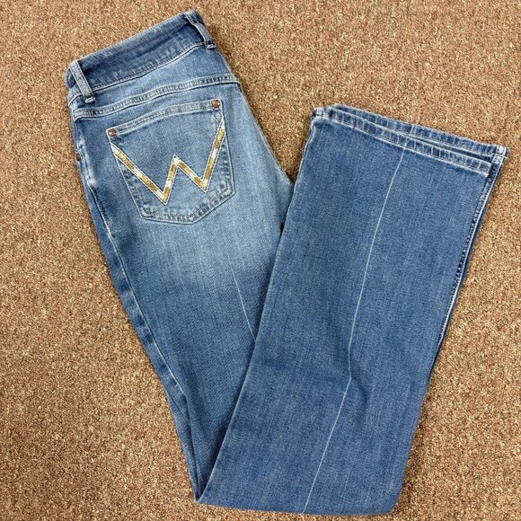 Wrangler Women's Retro Mae Bootcut Mid Rise Jean - Faye - Picture 1 of 3